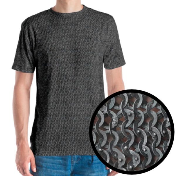 Chainmail patterened t-shirt for LARP