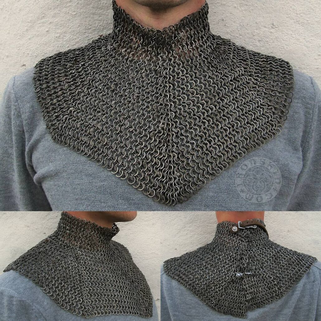 Mail collar inspired by extant pieces from Nuremberg