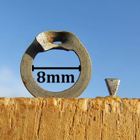 8mm-Flat Rings-Wedge Rivets